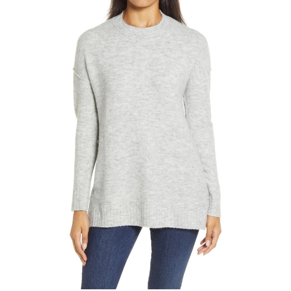 CASLON Side Snap Tunic Sweater